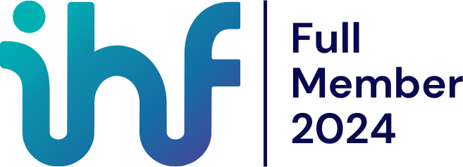 2024 IHF Full Member logo International Hospital Federation Polska Federacja Szpitali PFSz