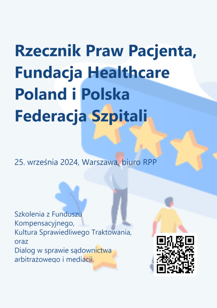 QRCode dla Rzecznik Praw Pacjenta, Fundacja Healthcare Poland i_Polska Federacja Szpitali