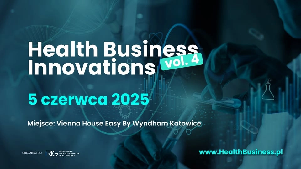 4 edycja Health Business Innovations 2025 (HBI) konferencja medyczna zaproszenie Polska Federacja Szpitali PFSz konferencje medyczne 2025 plakat grafika HBI 25