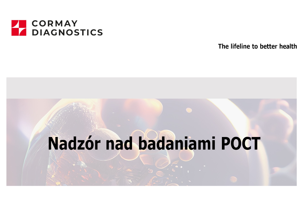 Nadzór nad badaniami POCT Cormay Diagnostics Nova Biomedical NovaNet badania POCT diagnostyka laboratoryjna diagnostyka POCT profesjonalny glukometr StatStrip Glucose Connectivity Meter